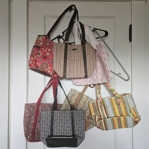 LONGABERGER lot of 7 purses